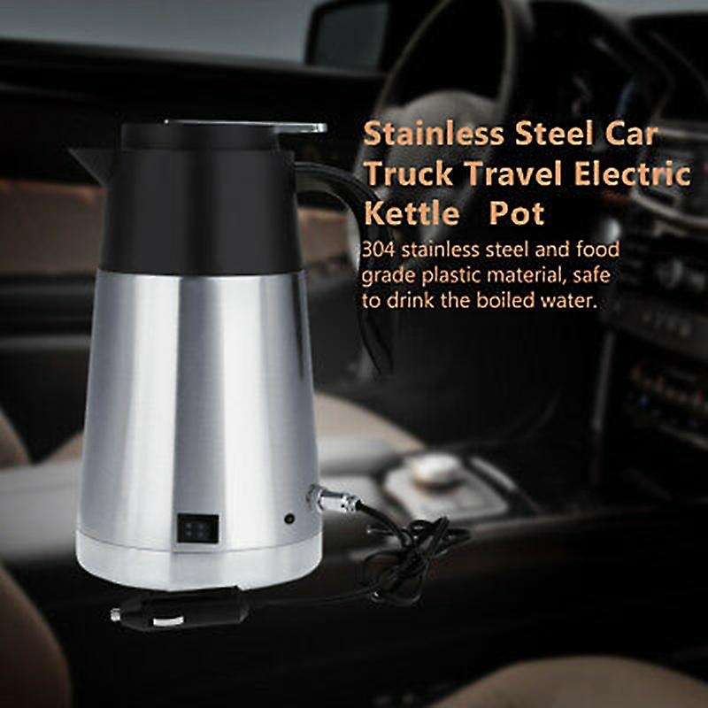 Car Truck Travel Electric Kettle Pot Heated Water Cup Hot 12V/24V 1300Ml