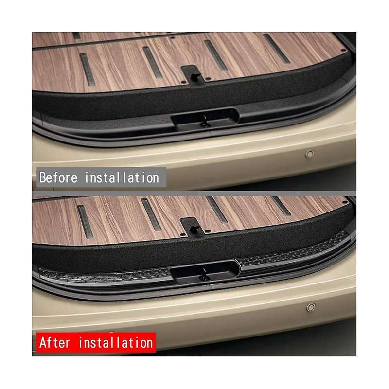 Car Trunk Door Strips Sill Plate Protector Rear Bumper Cover Strip for SIENTA 2022 2023 Black