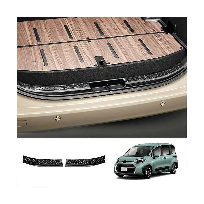 Car Trunk Door Strips Sill Plate Protector Rear Bumper Cover Strip for SIENTA 2022 2023 Black