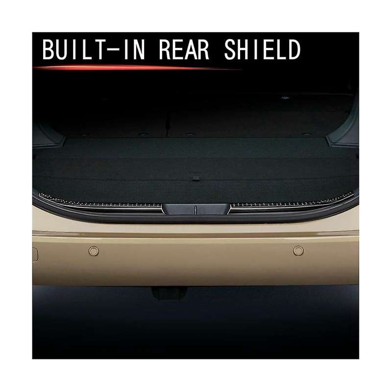 Car Trunk Door Strips Sill Plate Protector Rear Bumper Cover Strip for SIENTA 2022 2023 Black