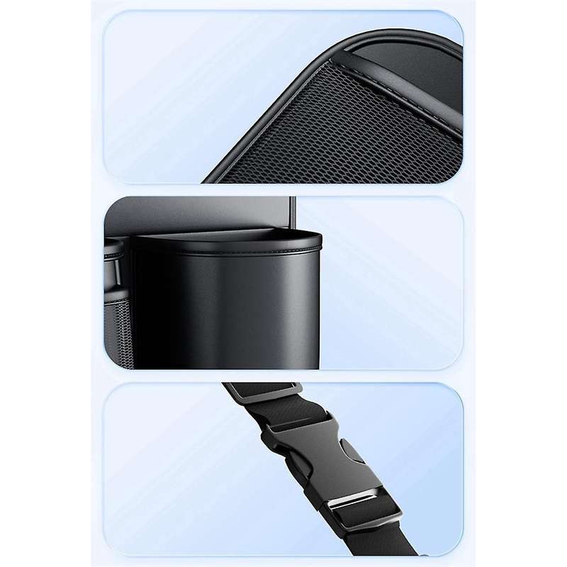 Car Trunk Hanging Bag Leather SUV Seat Back Storage Bag Rear Seat Tools Water Cup Organizer Pocket S