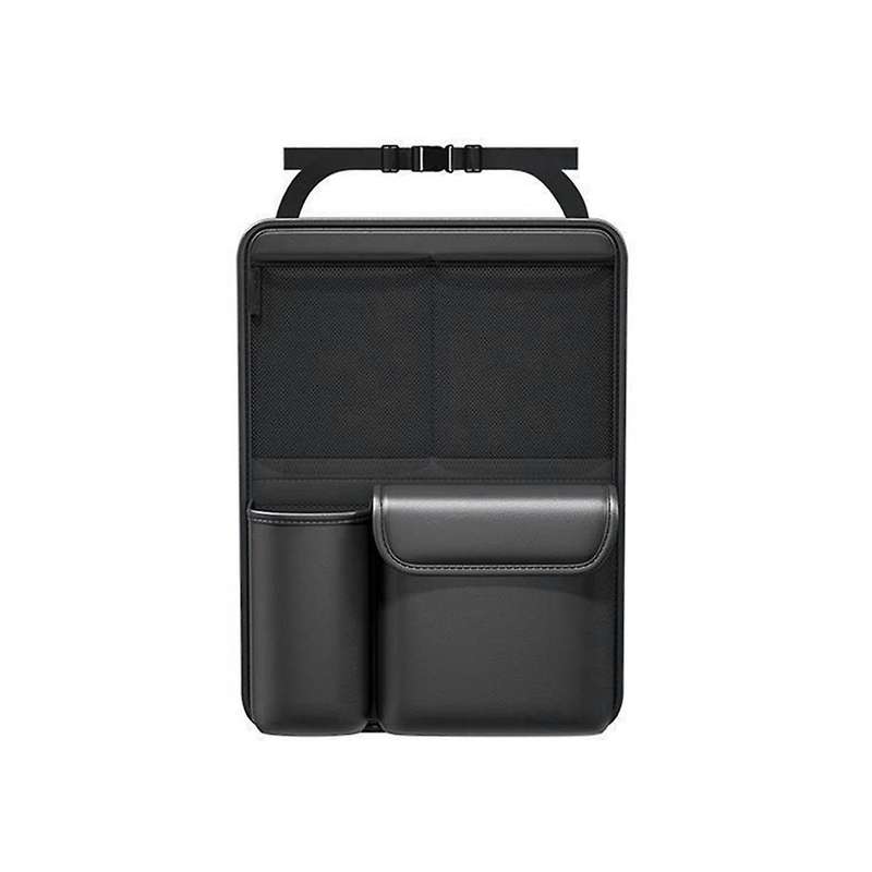 Car Trunk Leather Storage Bag Foldable Car Seat Back Tools Organizer Multifunctional UV Storage Suv