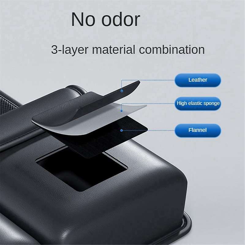 Car Trunk Leather Storage Bag Set Foldable Car Seat Back Tools Organizer Multifunctional UV Storage