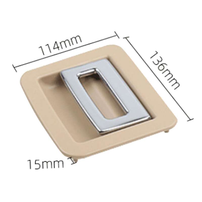 Car Trunk Liner Cover Handle Trunk Carpet Handle for 2010-2016 Trunk Floor Handle Metal Beige