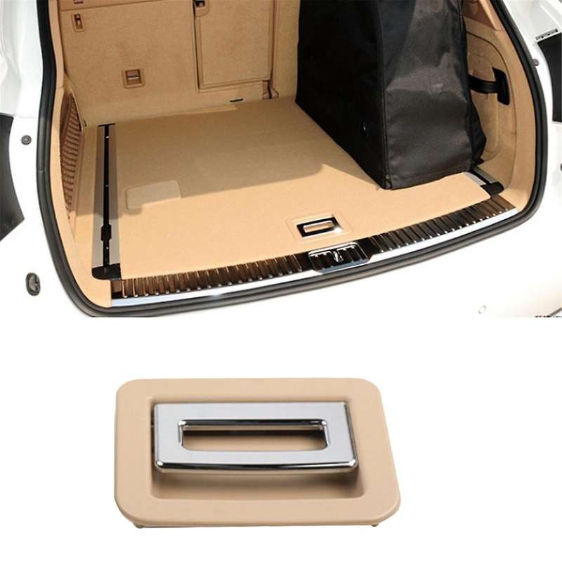 Car Trunk Liner Cover Handle Trunk Carpet Handle for 2010-2016 Trunk Floor Handle Metal Beige