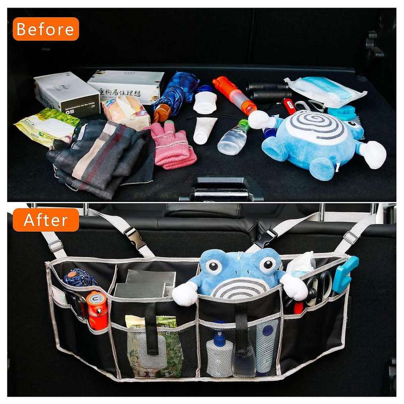 Car Trunk Organizer Backseat Hanging Organizer Trunk Organizer Collapsible for SUV,Truck,Van for Out