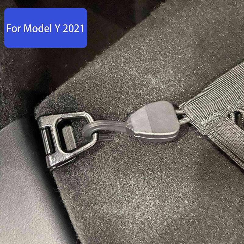Car Trunk Net Luggage Storage Organizer Bag +Hook Up for Model Y 2020 2021 Car Accessories