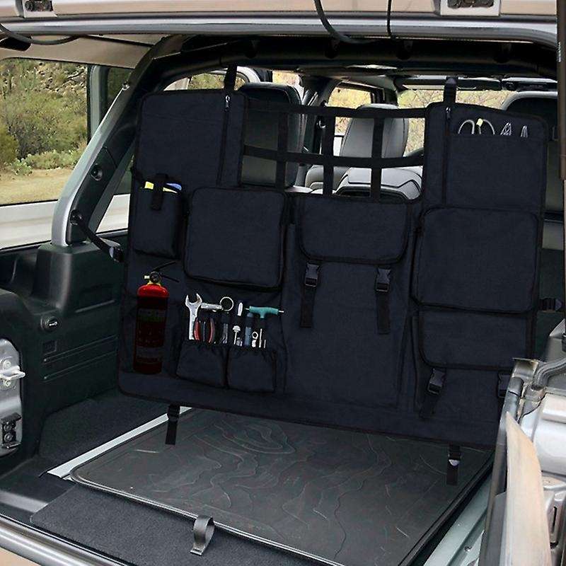 Car Trunk Pet Isolation Net Storage Bag Multi-Pockets Trunk Cargo Tool Organizers for JK JL 2007-202