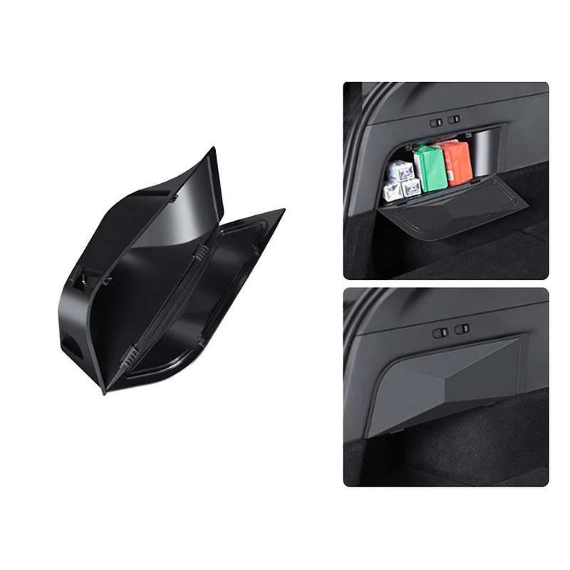 Car Trunk Organizer Side Storage Box for Model Y 2021-2023 Waterproof Organizer Box Car Accessories