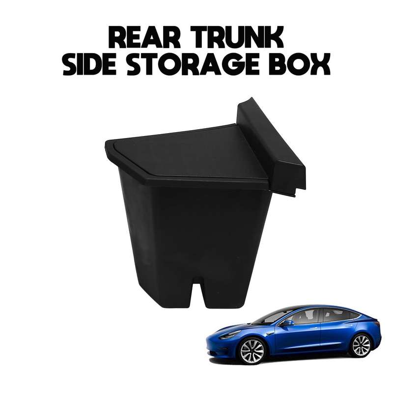 Car Trunk Side Storage Box Organizer Space Filler for Model Y Accessories, Left Side