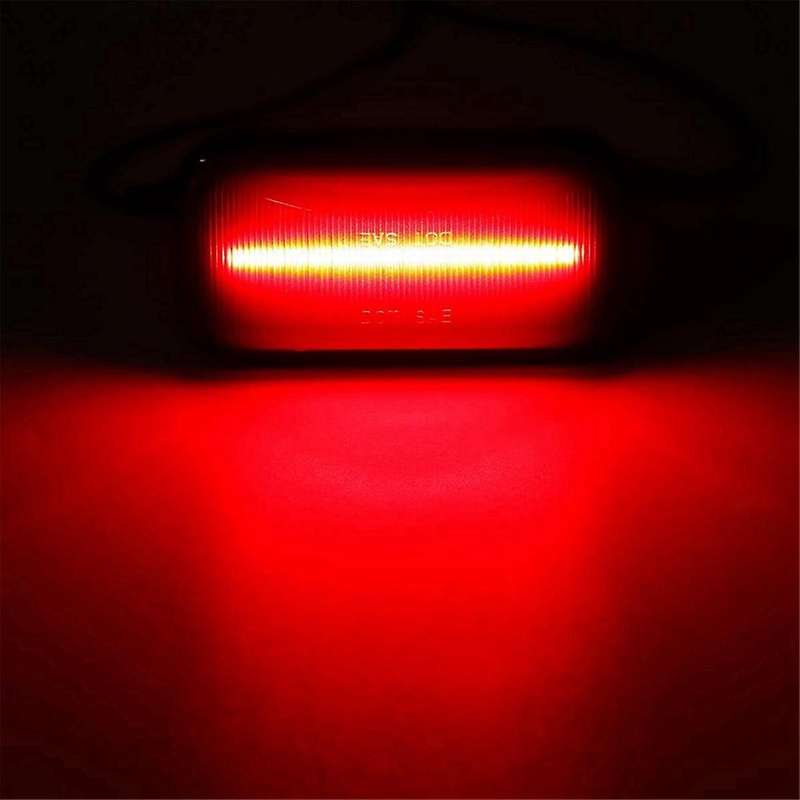 Car Turn Signal Black Shell Running Water Light Roof Cab Sign Light Roof Warning Light for H2 2003-