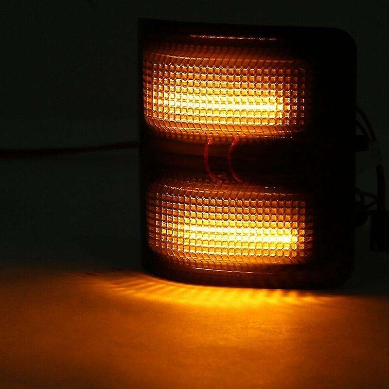 Car Turn Signal Lamp Smoked Lens LED Side Rearview Mirror Marker Lights Switchback for F250 F350 200
