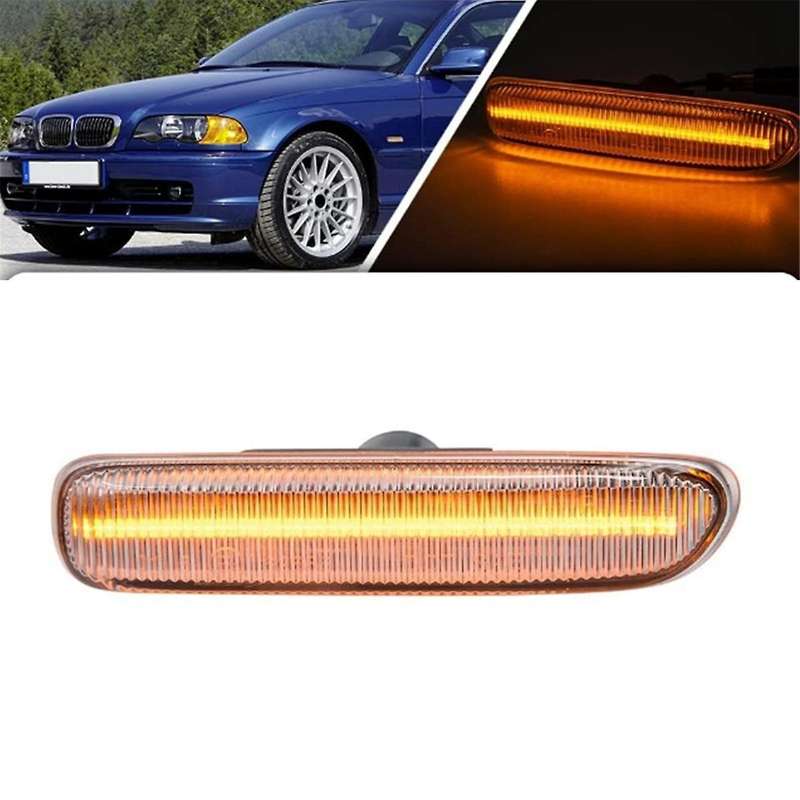 Car Turn Signal Light LED Car Side Marker Blinker Light Signal Lamp for E46 63132228591 63132228592