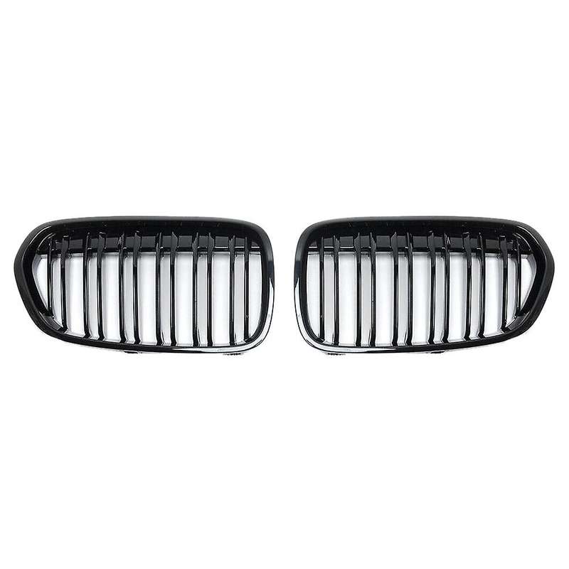 Car Two Line Front Bumper Kidney Grille Mesh Grill for 1 Series F52 4D 2016- 2020