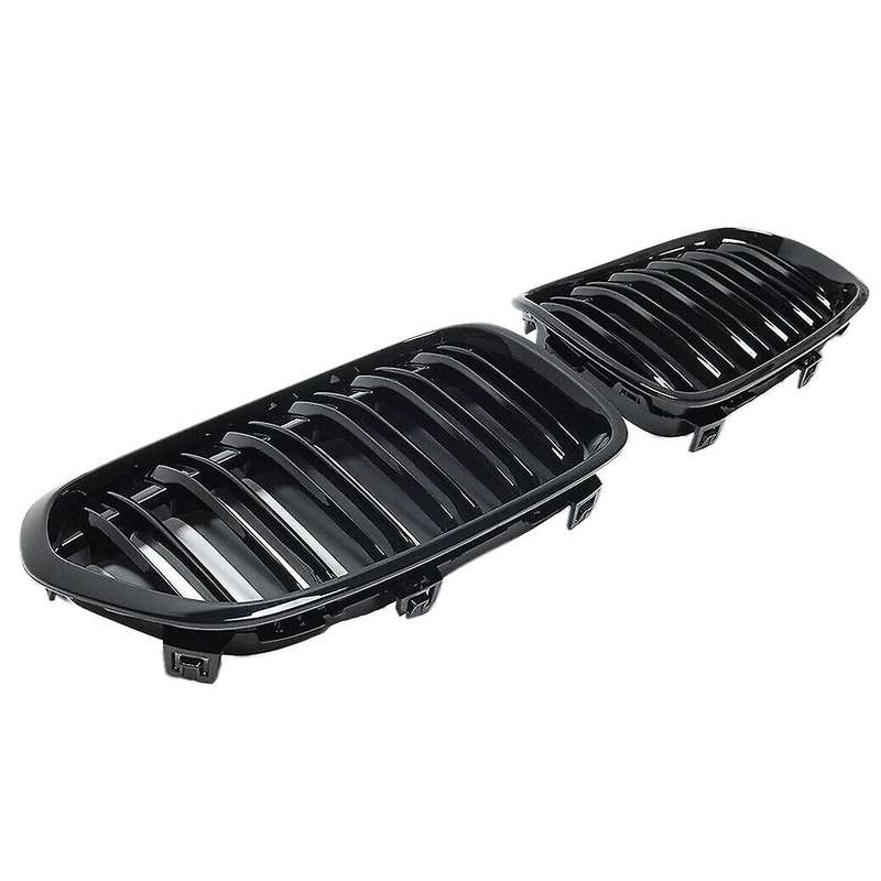 Car Two Line Front Bumper Kidney Grille Mesh Grill for 1 Series F52 4D 2016- 2020