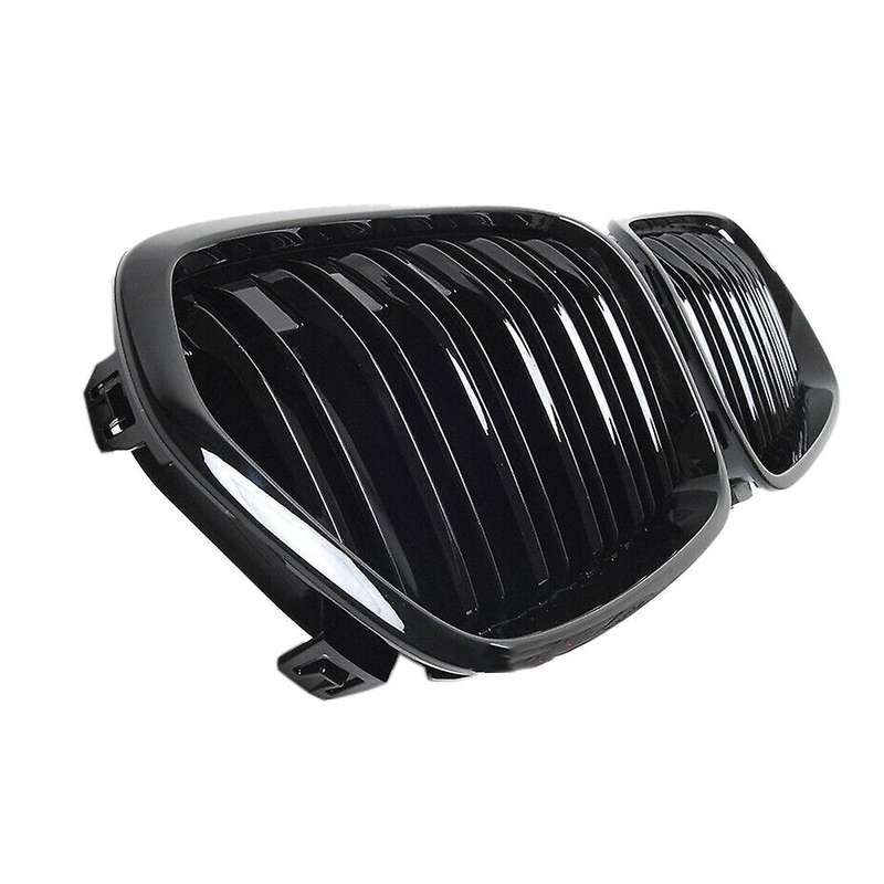 Car Two Line Front Bumper Kidney Grille Mesh Grill for 1 Series F52 4D 2016- 2020