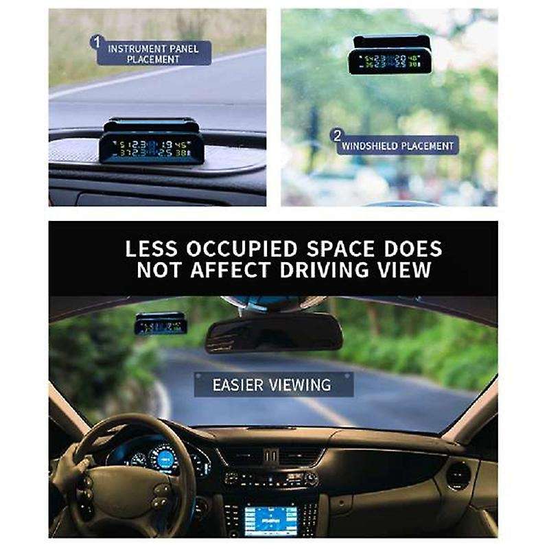 Car Tyre Pressure Monitoring System Solar Power Digital Auto Security Alarm Systems Tyre Pressure Ca