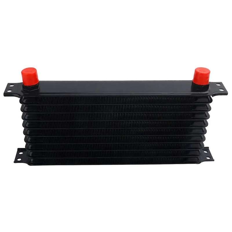 Car Universal 10 Rows AN10 + Oil Filter Sandwich Adapter + AN10 Hose for Cooling System Parts