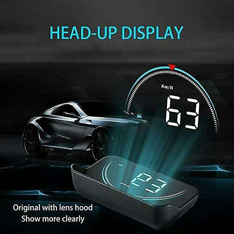 Car Universal HUD Head Up Display OBD II/GPS Interface,Car Speed Projector MPH meter Car Oil Consump