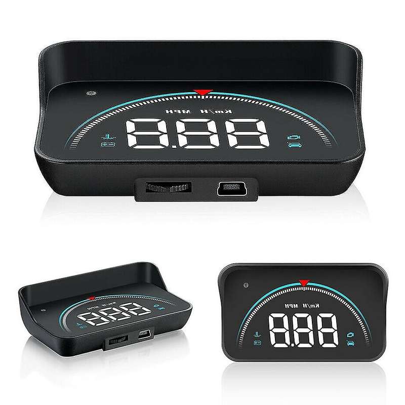 Car Universal HUD Head Up Display OBD II/GPS Interface,Car Speed Projector MPH meter Car Oil Consump