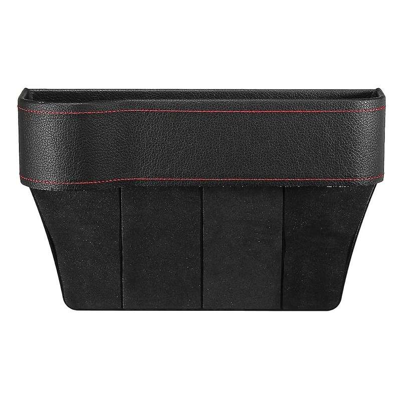 Car Universal Driver Side Seat Space Storage Box for Pocket Organizer Phone Holders Black
