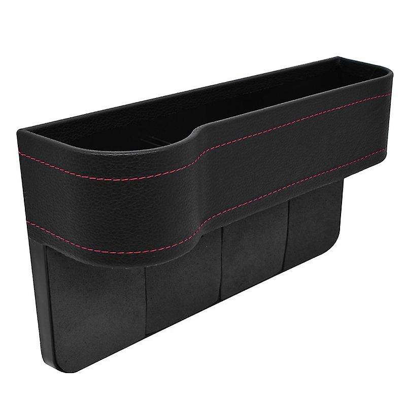 Car Universal Driver Side Seat Space Storage Box for Pocket Organizer Phone Holders Black