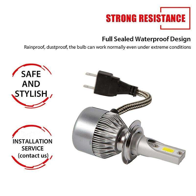 Car Universal Led Headlights H7 Super Bright High and Low Beam Headlight Bulb Integrated Front Fog L
