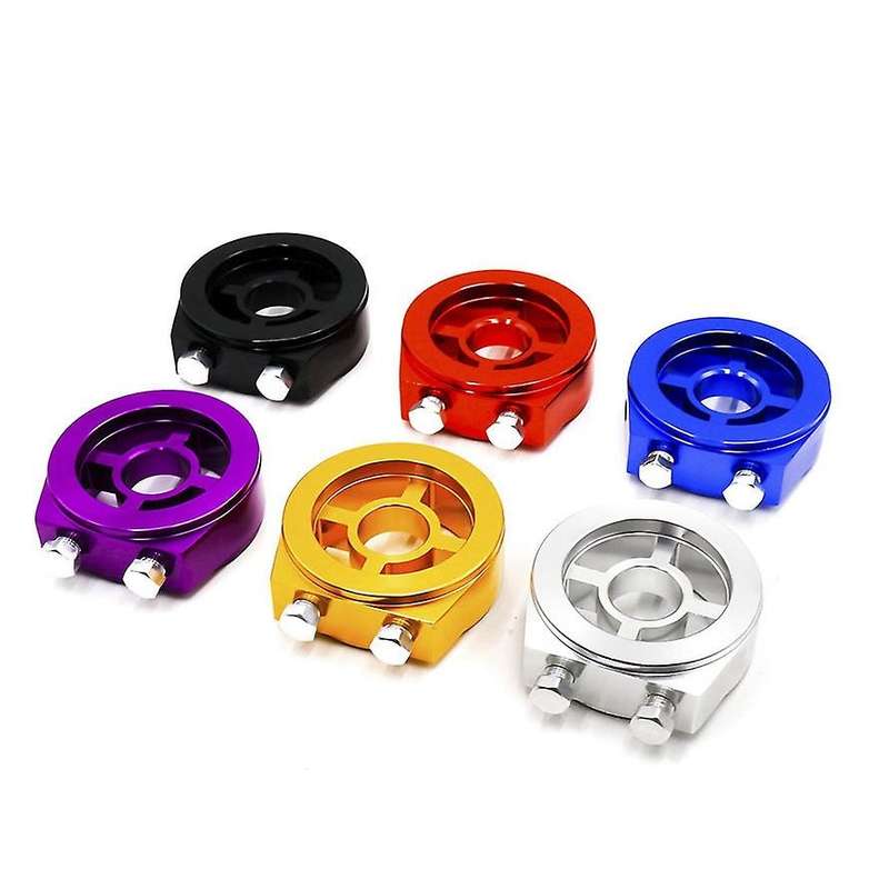 Car Universal Oil Filter Cooler Sandwich Plate Adaptor M201.5 and 3/4-16 Sandwich Adapter Oil Gauge