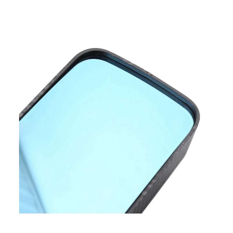 Car Universal Tuning Mirror F1 Aluminum Base Carbon Fiber Rearview Blue Mirror Tuning Mirror