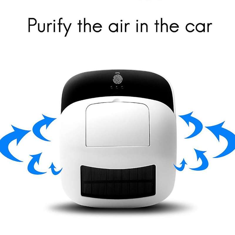 Car Universal Solar Powered Car Negative Ion Diffuser Automatic Air Purifier Vehicle Phone Holder Ch