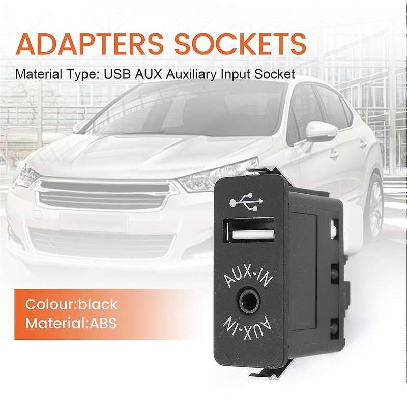 Car USB AUX In Plug Auxiliary Input Socket Adapter for BMW E81 E87 E90 F10 F12 E70 X4 X5 X6