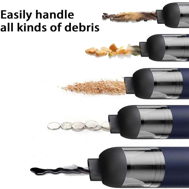 Car Vacuum Cleaner 3000pa,handheld Vacuum Cordless 120w High Power Portable Small Mini Rechargeable