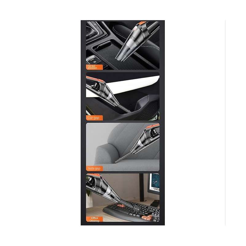 Car Vacuum Cleaner 6000pa Strong Suction Wireless Portable Vacuum Cleaner Dual Use Handheld Cleanin