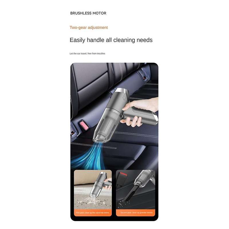 Car Vacuum Cleaner 12000pa Wireless Handheld Strong Suction Vacuum Cleaner Portable Robot for Car Ho