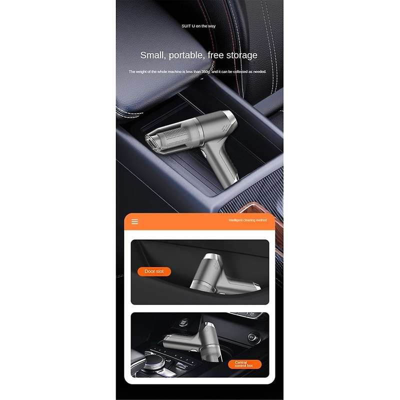 Car Vacuum Cleaner 12000pa Wireless Handheld Strong Suction Vacuum Cleaner Portable Robot for Car Ho