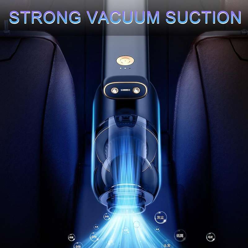 Car Vacuum Cleaner Handheld Vacuum Cordless 6000Pa Car Vacuum Cordless Portable Rechargeable with LE