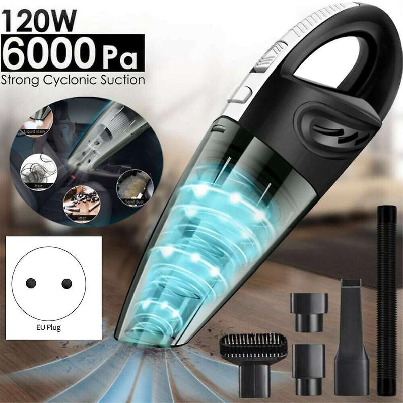 Car Vacuum Cleaner Handheld Vacuum Powerful Cyclonic Suction Cleaner Portable Wet and Dry Use Vacuum