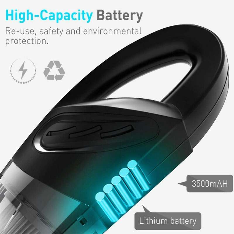 Car Vacuum Cleaner Handheld Vacuum Powerful Cyclonic Suction Cleaner Portable Wet and Dry Use Vacuum