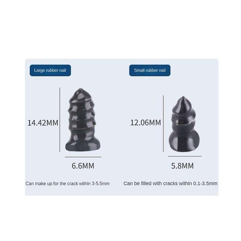 Car Vacuum Tyre Repair Nail Rubber Tire Puncture Repair Glue Free Motorcycle Tubeless Rubber Nails T