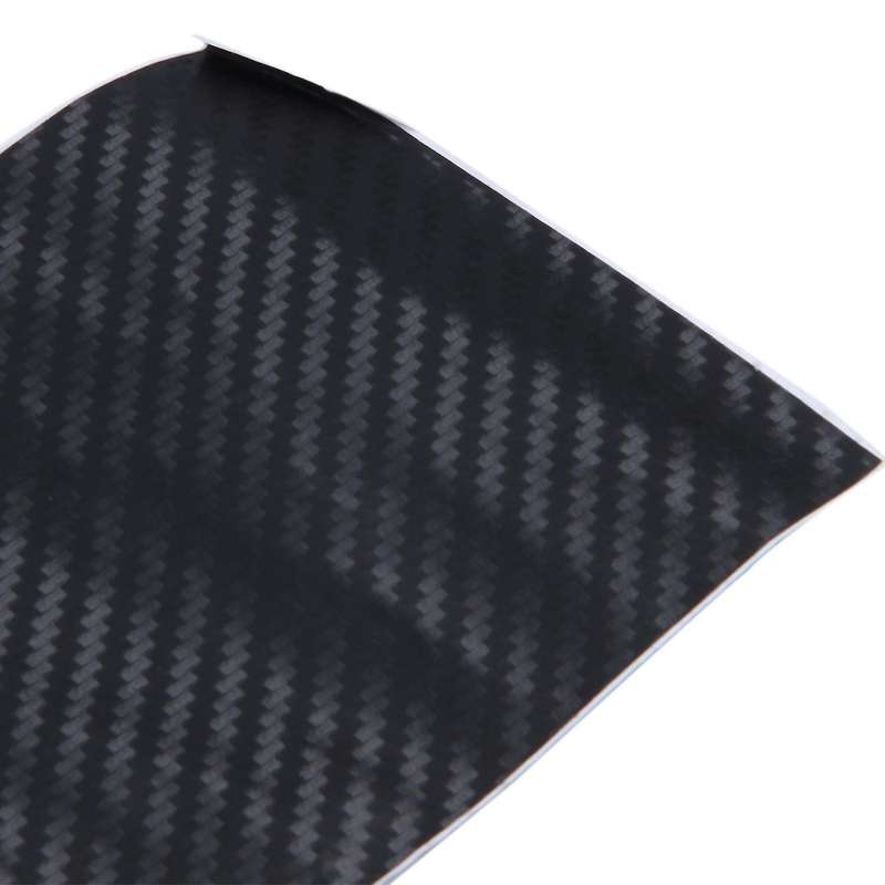 Car Vehicle Diy 3d Carbon Fiber Vinyl Wrap Roll Film Sticker Decal 70x10cm Black