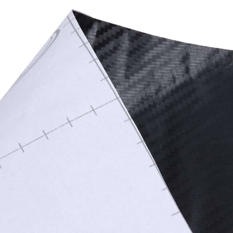 Car Vehicle Diy 3d Carbon Fiber Vinyl Wrap Roll Film Sticker Decal 70x10cm Black