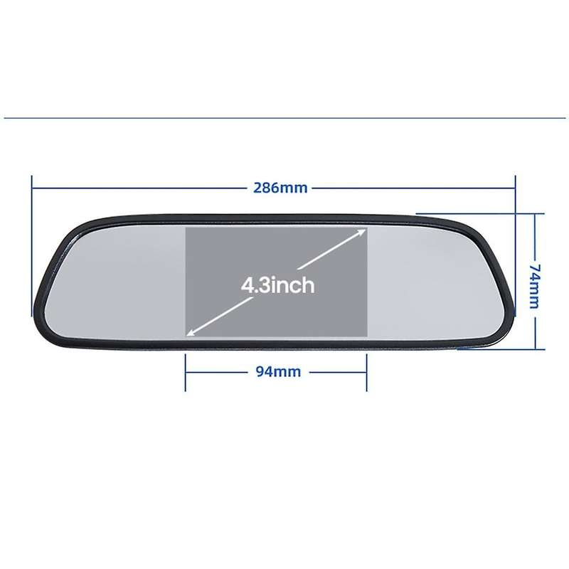 Car Video Parking Monitor Car Rearview Camera 4.3 Inch TFT LCD Car Rearview Mirror Monitor Reverse I
