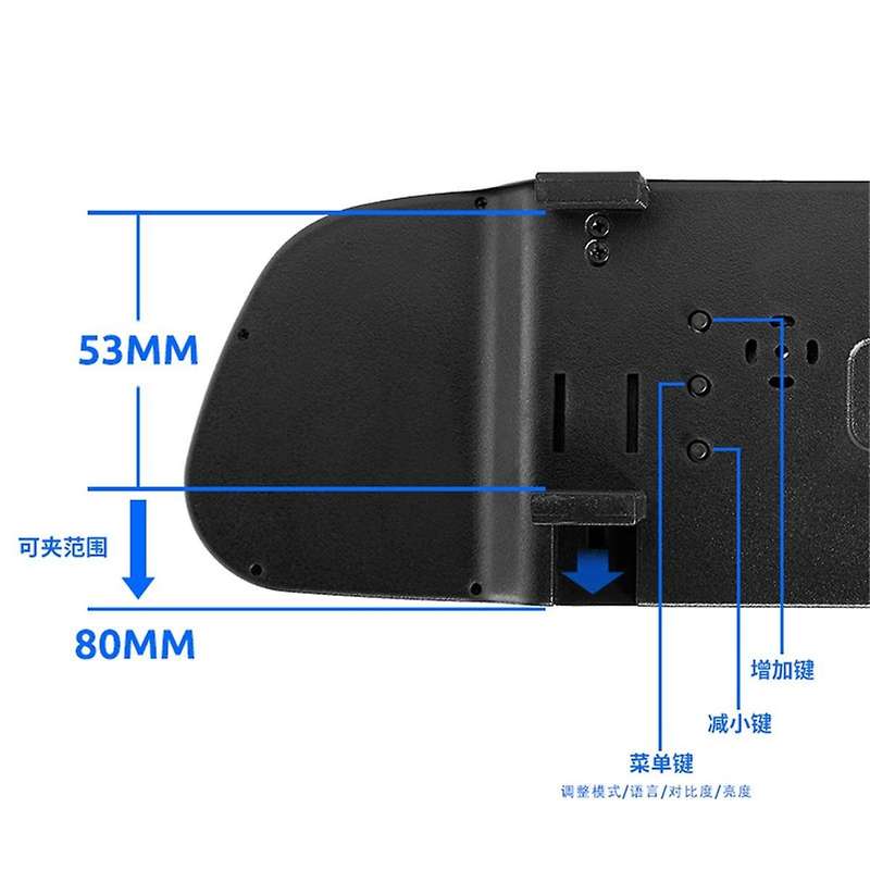 Car Video Parking Monitor Car Rearview Camera 4.3 Inch TFT LCD Car Rearview Mirror Monitor Reverse I