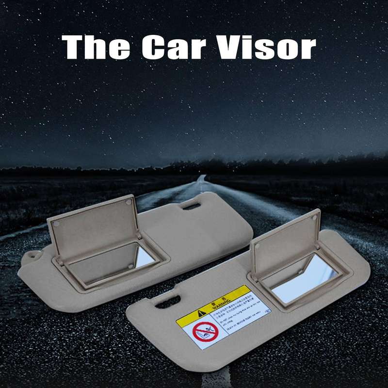 Car Visor Makeup Mirror Right for Levin 2014-2019 Windscreen Visor Auto Accessories Gray