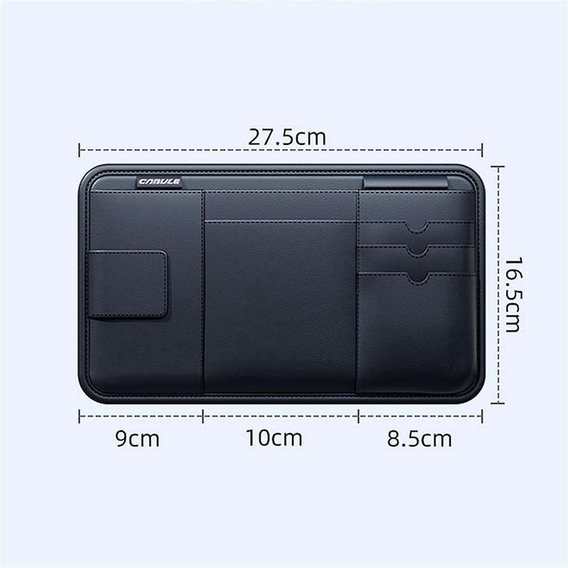Car Visor Storage Device Multi-Function Light Shield Glasses Bag Card Driver'S License Clip Car Stor