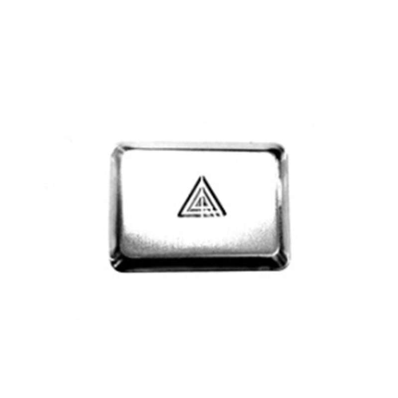 Car Warning Emergency Light Switch Button Cover Sticker Trim for 11Th Gen 2022 2023 Aluminum Alloy S