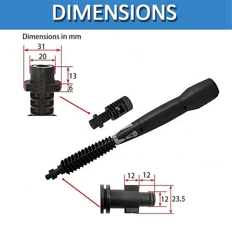 Car Washer Sprays Jet Water Wand Spear Nozzle Tip Jet for K2 K4 K5 K6 K7 Pressure Washer