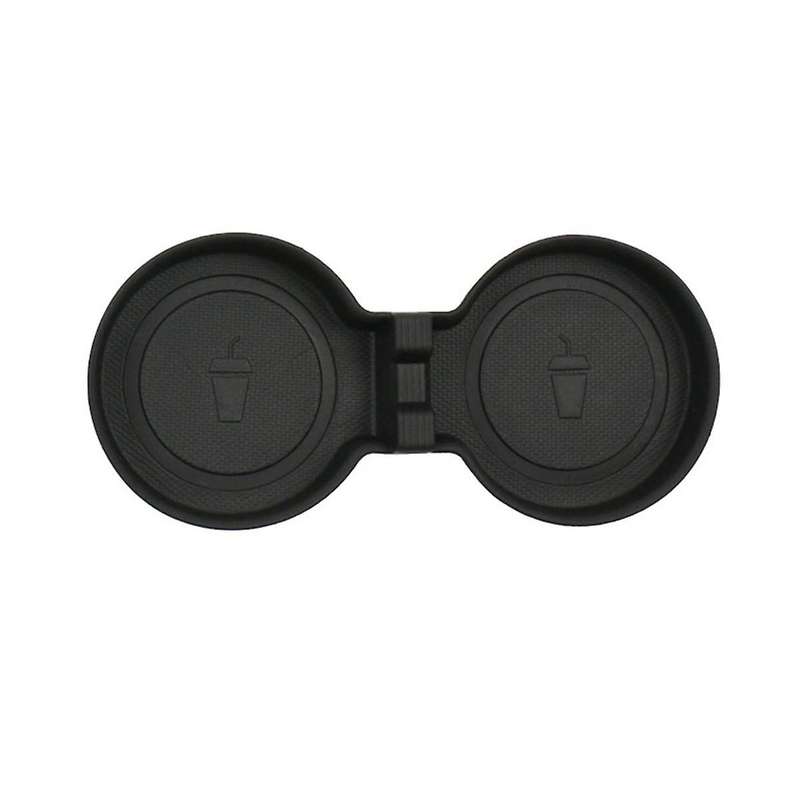 Car Water Cup Mat Coasters Slots TPE Non- Mat for 2024 Interior Accessories, Black