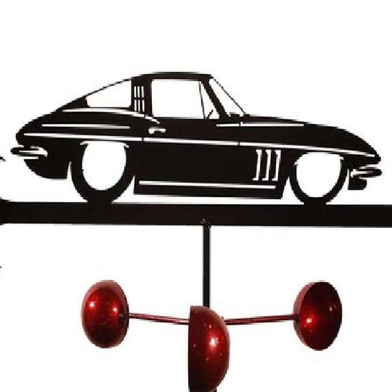 Car Weather Vane Stainless Steel Spray Paint Outdoor European Rooftop Roof Ornaments