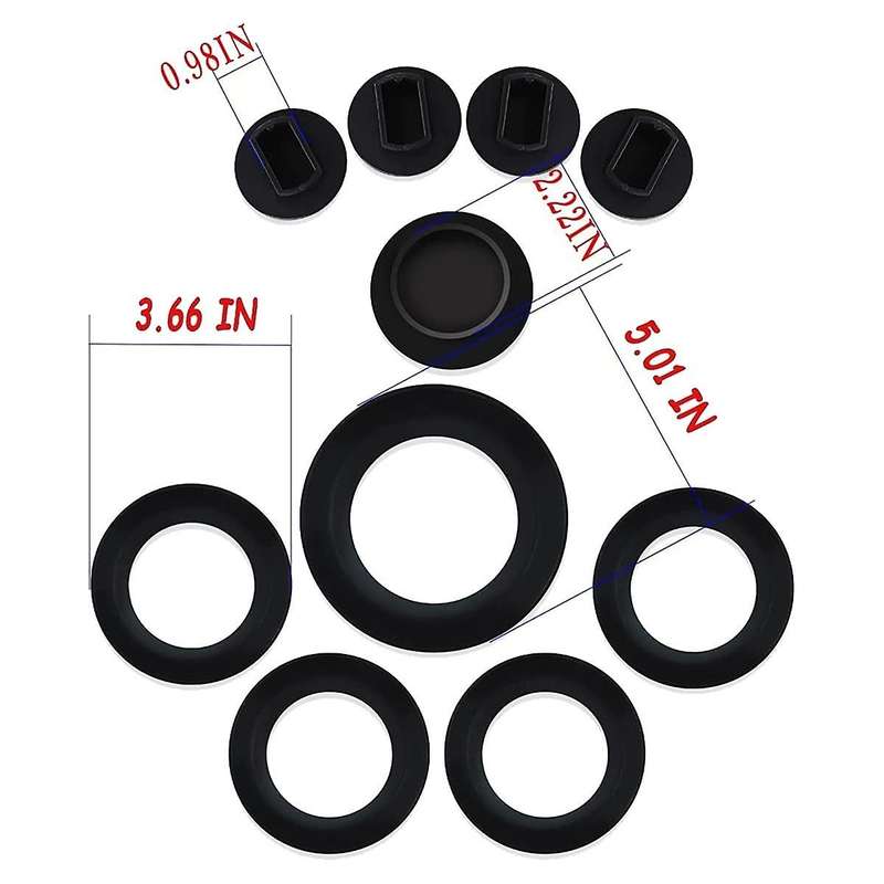 Car Wheel Towing Gasket Hitch Puck Cover Plug Trim Ring BC3Z99000A25A for Super Duty 350 450 550 20